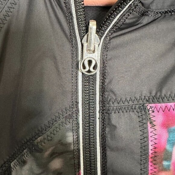 Lululemon Run Get Up And Glow Jacket Spring Has Sprung Size 4 Floral lightweight - Picture 6 of 13